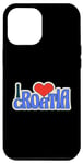 Coque pour iPhone 14 Plus J'aime la Croatie et les vacances croates à Zagreb