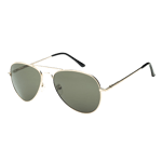 011 Waye Gold Frame With Green Lens, solbriller, pilotbriller, unisex