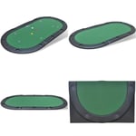 Pokerbord hopfällbart för 10 spelare med dealerplats grön - Pokerbord - Spelbord - Home & Living