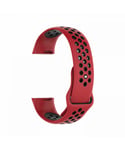 Aquarius Nike Silicone Watch Band for Fitbit Charge 3 Red/Black Large - One Size