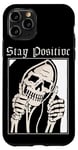 iPhone 11 Pro stay positive grim reaper dead inside thumb up reaper Gothic Case