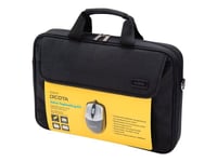 DICOTA Toploader Laptop Bag 15.6 & Mouse Bundle - notebook carrying case