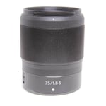 Nikon Used 35mm f/1.8 S Z mount lens