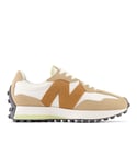 New Balance Womenss 327 Retro Trainers in Beige Textile - Size UK 3