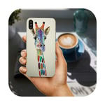 Mobile Phone Cases Bags for iPhone X XR XS 11 Pro Max 10 7 6 6s 8 Plus 4 4S 5 5S SE 5C Coque Watercolor Giraffe Friendship-image 7-For iphone XR