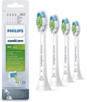 White W2 DiamondClean Replacement Toothbrush Heads for Philips Sonicare 4-pack