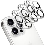 [3-Pack] iPhone 16 Pro Max Linsskydd av Härdat Glas - Skydd för Kamera, Anti-Reptåligt
