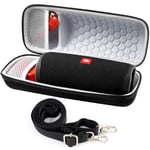 Case Compatible for JBL Flip 5 4 Portable Bluetooth Speaker, Fits for USB Cable and Charger-Case Only