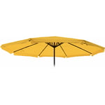 Toile de rechange pour parasol Meran Pro, parasol de marché gastronomique avec volant ø 5m, polyester jaune - yellow