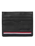JACK & JONES Men's Jacsilas Leather Cardholder Card Holder, Black, ONE Size