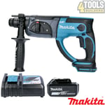 Makita DHR202 18V SDS Plus Rotary Hammer With 1 x 6Ah Battery & Charger