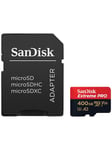 SanDisk Extreme Pro MicroSD/SD - 200MB/s - 400GB