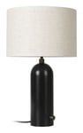 Gravity Table Lamp Large - Blackend Steel/Canvas Shade