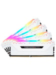 Corsair Vengeance RGB PRO DDR4-3200 - 32GB - CL16 - Quad Channel (4 stk) - Intel XMP - Hvit med RGB