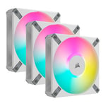 Corsair iCUE AF120 RGB ELITE White 120mm 3 Fan + Lighting Node CORE Pa