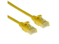 ACT Yellow 0.15 meter LSZH U/UTP CAT6 datacenter slimline patch cable snagless with RJ45 connectors