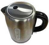 1 Litre Low Wattage Brushed Stainless Steel Cordless Kettle - Vanilla Leisure