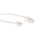 Intronics Modular Telephone Cable Câble réseau RJ45/RJ-11 Couleur Blanc