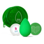 beautyblender Besties BioPure Blend & Cleanse Set – Éponge de maquillage et nettoyeur d'éponge de maquillage, application de mélange professionnelle, végétalien et sans cruauté envers les animaux,