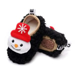 Baby Christmas Style Plush Warm Toddler Shoes B 13-18months