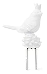 Riffelmacher 16085 Oiseau décoratif en polyrésine Blanc 6 x 3 x 10 cm