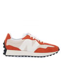 New Balance Mens 327 Trainers in Orange Suede - Size UK 7.5