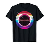 Solar Eclipse 2024 Disconnected 70s 80s Vaporwawe Graphic T-Shirt
