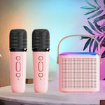 Portable Bluetooth 5.3 Speaker System with 2 Wireless Microphones Home7931