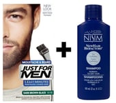 Just For Men Facial Hair Dye Moustache Beard Dark Brown Black M45 Nisim shampoo