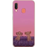 Samsung Galaxy A20e Genomskinligt Skal Pink