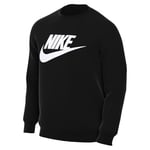 NIKE Club Bb Crew Sweatshirt Black XXL