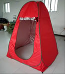 BAJIE tent Large Size 150 * 150 * 185Cm Portable Outdoor Shower Tent/Dreesing Tent/Toilet Tent/Photography Pop Up Tent With Uv Function Red