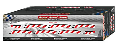 Carrera - rail et accessoire pour circuit - 20595 - 1/24 - Carrera ExclusiV -Carrera EvolutioN - Bordures intérieures pour les virages relevés 3/30° (6), embouts (2)