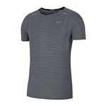 Nike CJ5344-084 M NK TECHKNIT Ultra SS T-Shirt Mens Smoke Grey/lt Smoke Grey/(Reflective silv) L