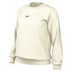 Nike Womens NSW Phoenix Fleece OS Crew Women's Oversized Crewneck Sweatshirt Adult DQ5733-133, Sail/Black, XS