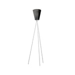 Northern Oslo Wood golvlampa black, ljusgrått stativ