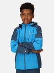 Regatta Junior Boys Calderdale II Waterproof Shell Jacket - Blue, Blue, Size 7-8 Years