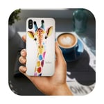 Mobile Phone Cases Bags for iPhone X XR XS 11 Pro Max 10 7 6 6s 8 Plus 4 4S 5 5S SE 5C Coque Watercolor Giraffe Friendship-image 9-For iphone XR