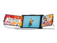 Mobile Pixels Trio - LCD-skjerm - 13.3 - portabel - 1920 x 1080 Full HD (1080p) @ 60 Hz - IPS - 250 cd/m² - USB-C - metallisk sort