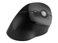 Kensington Pro Fit Ergo Vertical Wireless Mouse - Vertikal mus - ergonomisk - högerhänt - 6 knappar - trådlös - 2.4 GHz - trådlös USB-mottagare - svart