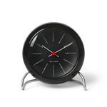 Arne Jacobsen-Bankers Table Clock Ø11cm, Black