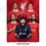 Liverpool FC Väggkalender 2025 A3 Storlek Röd/Vit/Svart Red/White/Black One Size