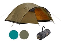 Grand Canyon TOPEKA 4 - Dome tent for 4 people | ultra-light, waterproof, small pack size | tent for trekking, camping, outdoor | Capulet Olive (Green)