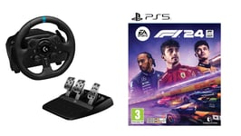 Logitech - G923 Racing Wheel and Pedals for PS5 Bundle with F1 24