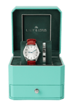 Lily & Lotus Klocka med läderarmband CM-220910 Röd