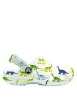 Crocs Dinosaur Classic Character Print Clog, Plaster(Pale Green), Size 7 Younger