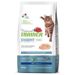 2,4 kg + 600 g på köpet! 2 x 1,5 kg Natural Trainer kattfoder - Adult Exigent med fjäderfä
