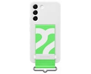 Samsung S22 Silicone Cover with Strap White
