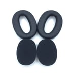 Remplacement Oreillettes en Mousse Coussin d'oreille Coussin pour SONY Sony MDR-1000X WH-1000XM2 M3 M4 couvre-faisceau 1000X/M2 cache-oreilles noirs (avec coton)