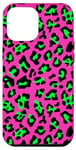 iPhone 15 Plus Green & Pink Leopard Print Cheetah Skin Pattern Women Case